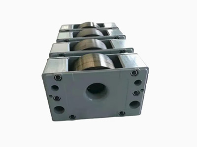 Custom DEMAG Heavy Duty Wheel Block System for Stackers 